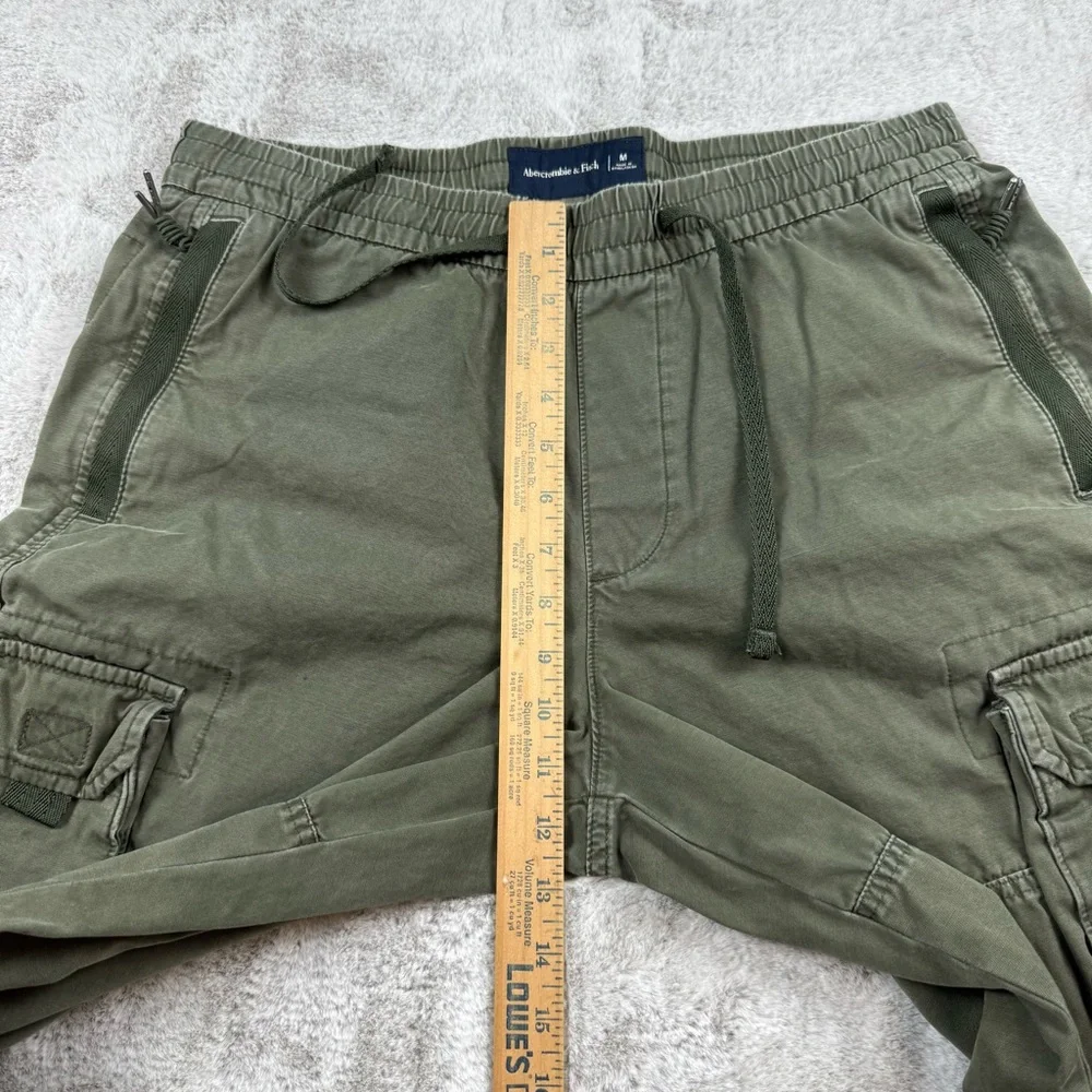 Abercrombie fitch military cargo pants men’s size Medium‎ 32X28 olive green